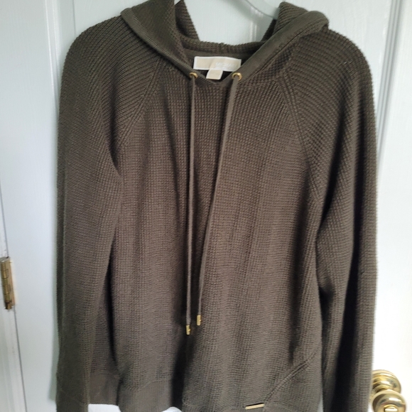 MK Olive hooded sweater - Picture 1 of 3